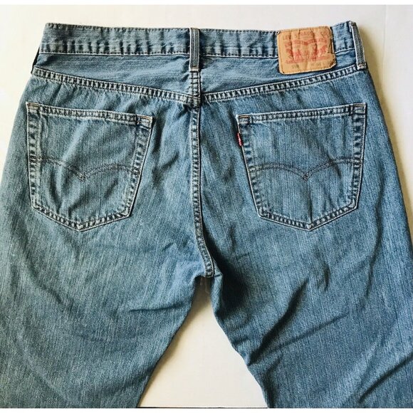 Levis 559 Jeans 36x30 Mens Blue Denim Straight Leg Regular‎ Fit Casual Pockets - Picture 2 of 8